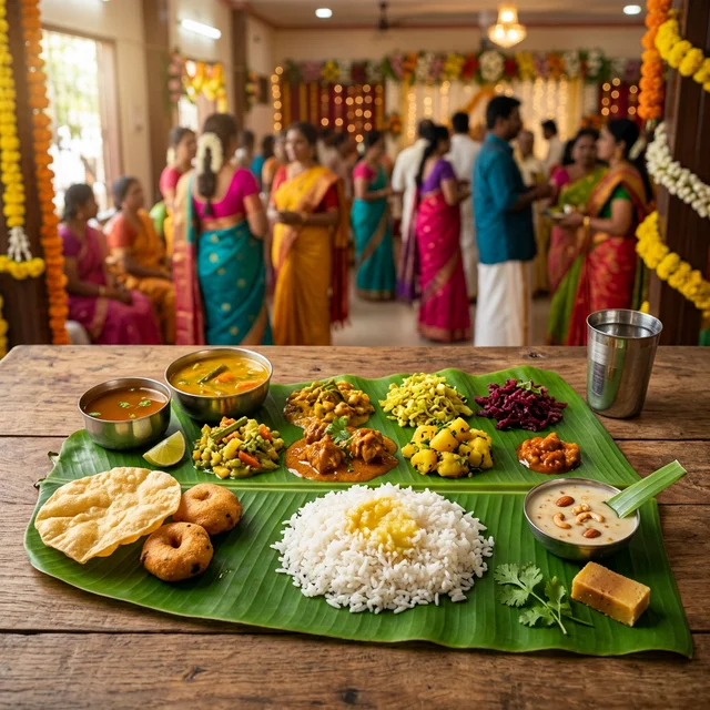 Traditional South Indian Wedding Feast and Catering - Kalyana Sappadu in NJ